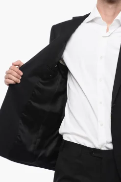 Sale Abito in Lana Vergine LEADER con Tasche ad Aletta Uomo Completi