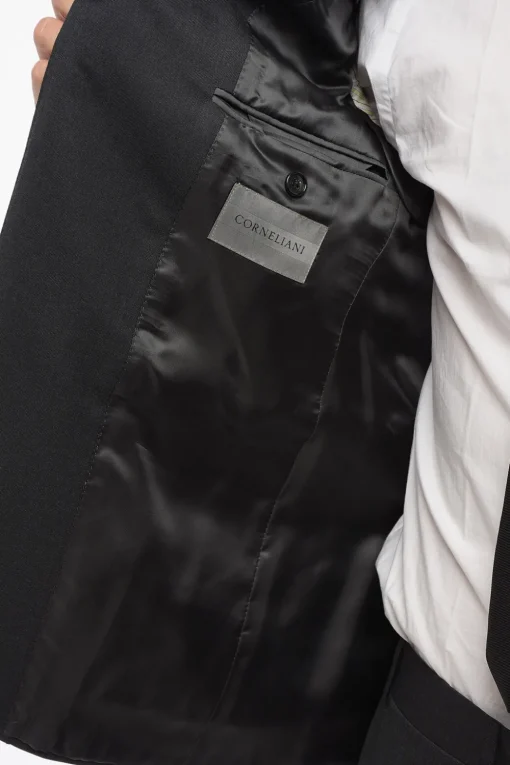 Abito in Lana Vergine Mélange con Tasche ad Aletta>Corneliani Online