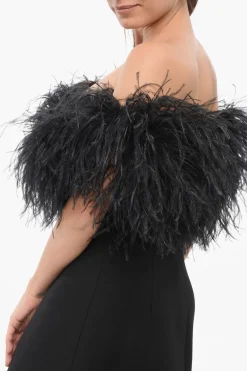 Abito in Misto Lana con Piume></noscript>Valentino Sale