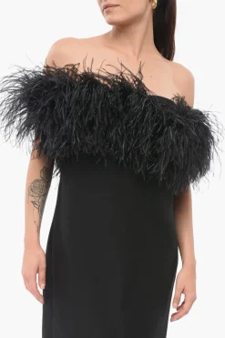 Abito in Misto Lana con Piume></noscript>Valentino Sale