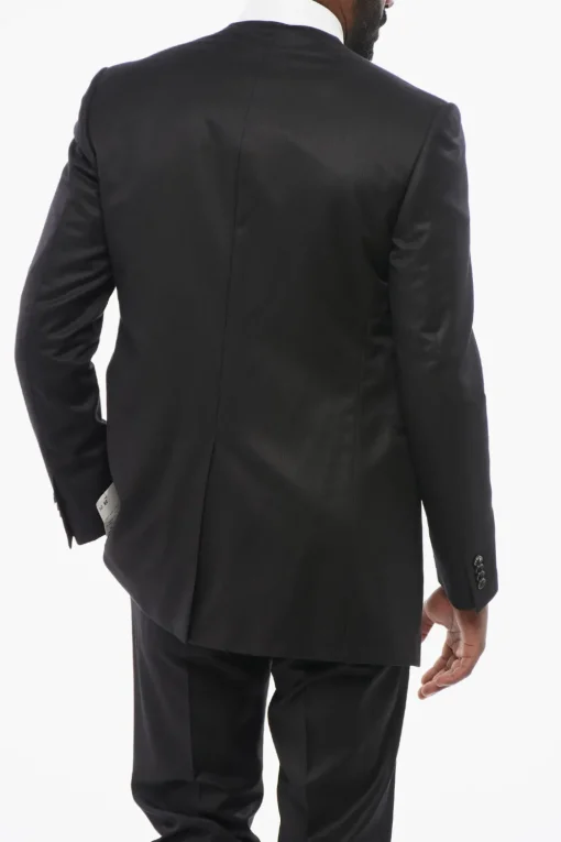 Abito In Misto Lana Con Tasche A Filo>Corneliani Clearance