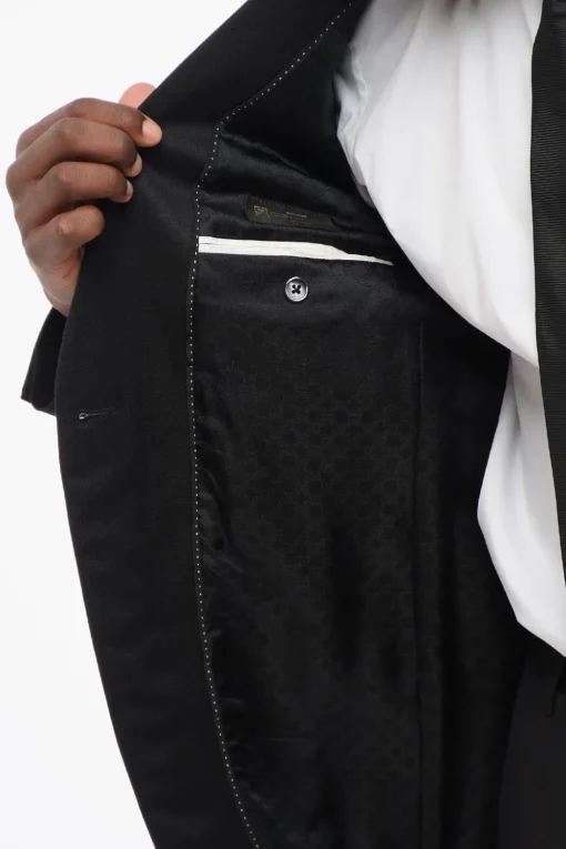 Abito In Misto Lana Con Tasche A Filo>Corneliani Clearance