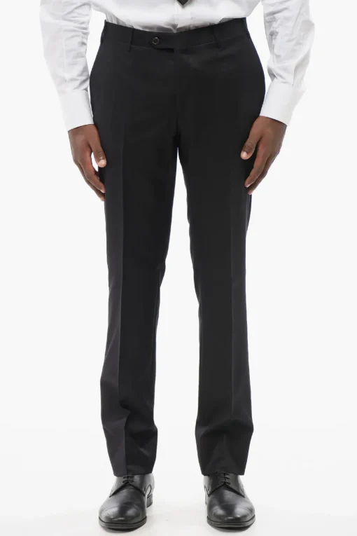 Abito In Misto Lana Con Tasche A Filo>Corneliani Clearance