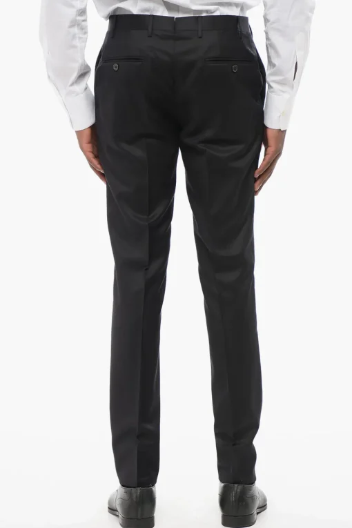 Abito In Misto Lana Con Tasche A Filo>Corneliani Clearance