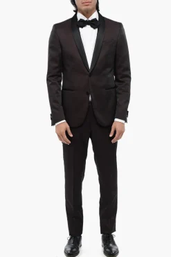 Abito in Satin con Motivo Damasco>Corneliani Best