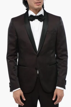 Abito in Satin con Motivo Damasco>Corneliani Best