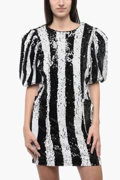 Best Abito KATIE in Paillettes con Maniche a Sbuffo Donna Vestiti