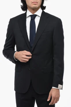 abito LEADER 2 bottoni in lana vergine due spacchi Con revers classico>Corneliani Discount