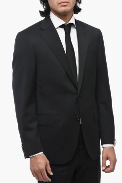 Sale abito LEADER 2 bottoni in lana vergine due spacchi Con revers classico Uomo Completi