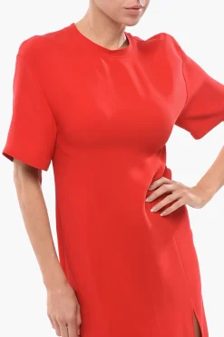 Abito Lungo in Seta con Mezze Maniche></noscript>Valentino Clearance