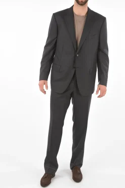 Abito MANTUA in Lana Vergine Extrafine Super 160'S con Tasche con Aletta>Corneliani Fashion