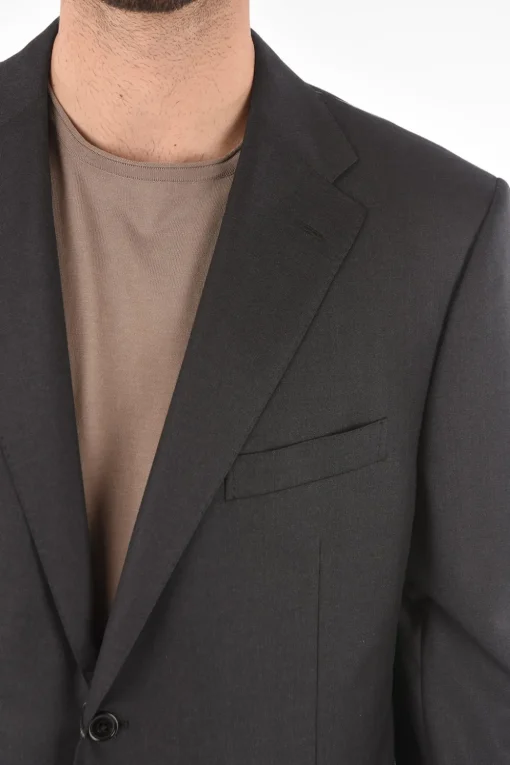 Abito MANTUA in Lana Vergine Extrafine Super 160'S con Tasche con Aletta>Corneliani Fashion
