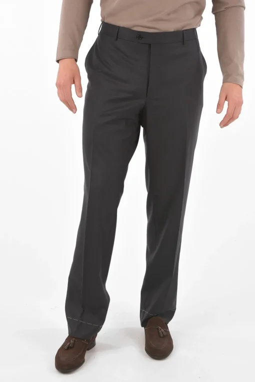 Abito MANTUA in Lana Vergine Extrafine Super 160'S con Tasche con Aletta>Corneliani Fashion
