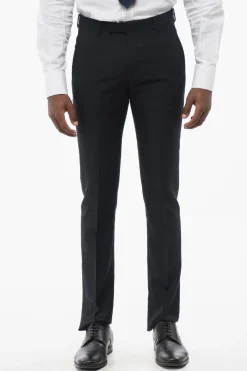 Outlet Abito Monopetto In Lana Con Revers In Satin Uomo Completi