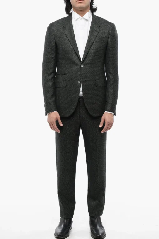 Discount Abito Monopetto in Tessuto Jacquard Uomo Completi