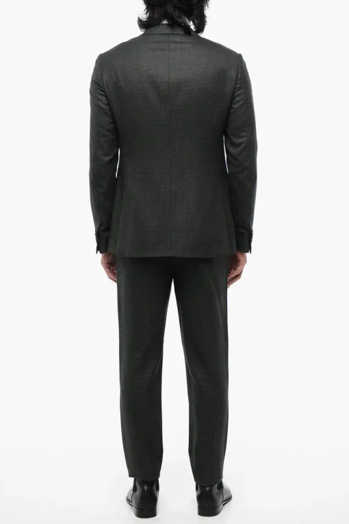 Discount Abito Monopetto in Tessuto Jacquard Uomo Completi