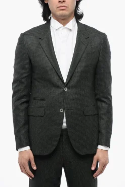 Discount Abito Monopetto in Tessuto Jacquard Uomo Completi