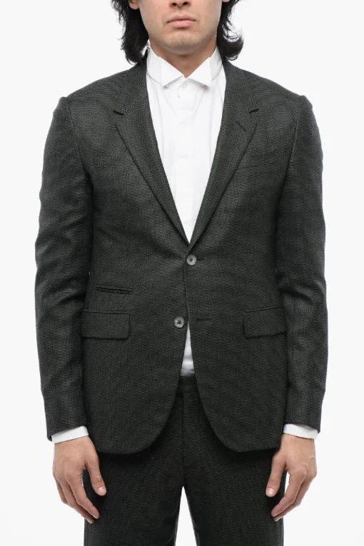 Discount Abito Monopetto in Tessuto Jacquard Uomo Completi
