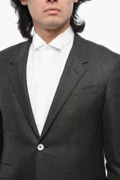 Discount Abito Monopetto in Tessuto Jacquard Uomo Completi