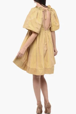 New Abito Plissé con Scollo a V Donna Vestiti