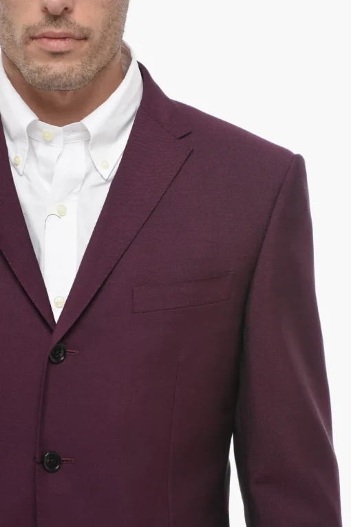 Abito Redingote in Misto Lana con Rever Classico>Ozwald Boateng Outlet