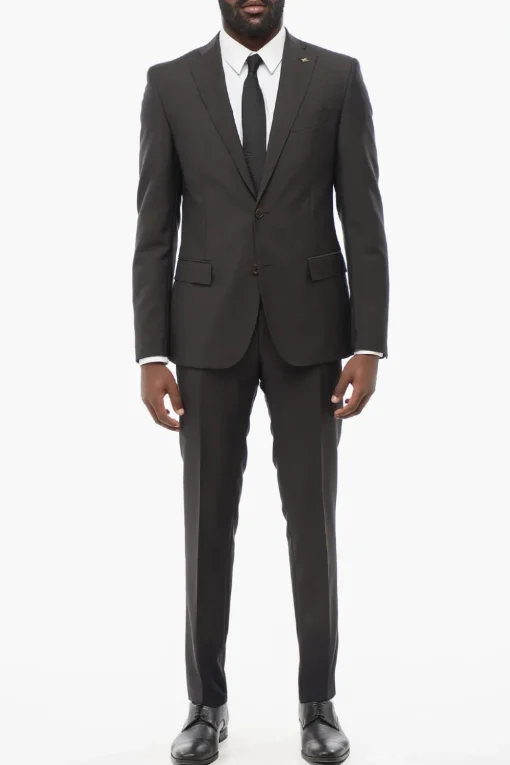 New Abito REFINED in Misto Lana Merino con Tasche ad Aletta Uomo Completi
