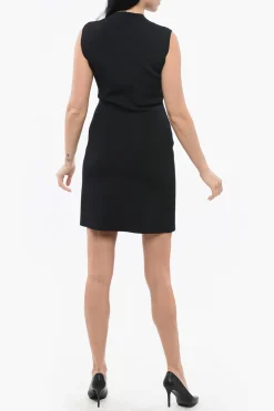 Outlet Abito Smanicato Stretchy con Scollo a Barca Donna Vestiti