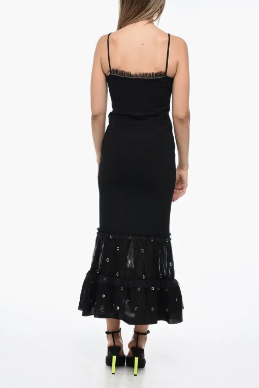 Abito Sottoveste con Orlo a Balze>Off-White New