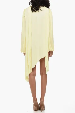 Outlet Abito Tie Neck con Design Asimmetrico Donna Vestiti