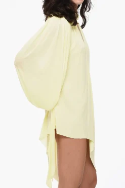 Outlet Abito Tie Neck con Design Asimmetrico Donna Vestiti