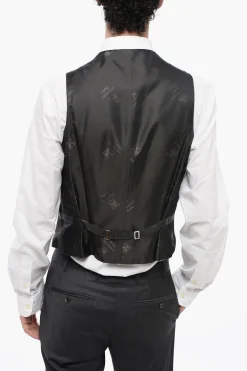 New Abito Tre Pezzi Con Gilet CERIM.ACADEMY Uno Spacco Revers a Lancia Uomo Completi