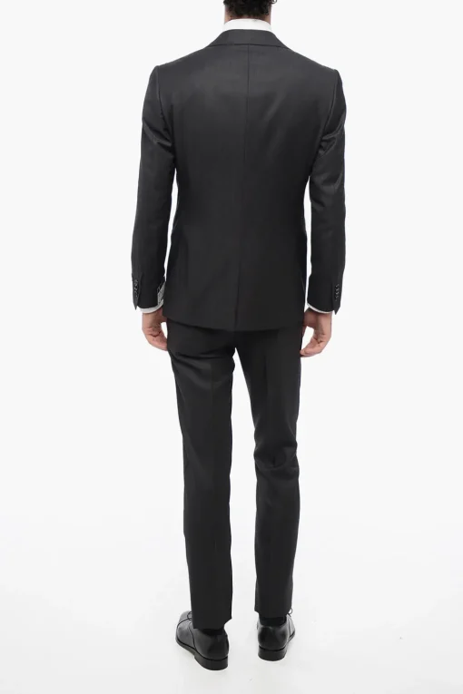 Clearance Abito Tre Pezzi Con Gilet CERIM.ACADEMY in Lana Vergine Uomo Completi