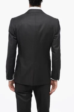 Clearance Abito Tre Pezzi Con Gilet CERIM.ACADEMY in Lana Vergine Uomo Completi