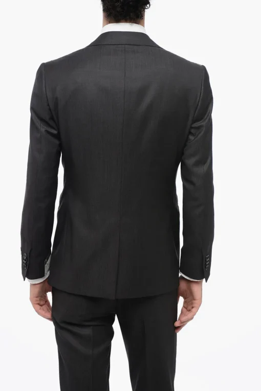 Clearance Abito Tre Pezzi Con Gilet CERIM.ACADEMY in Lana Vergine Uomo Completi