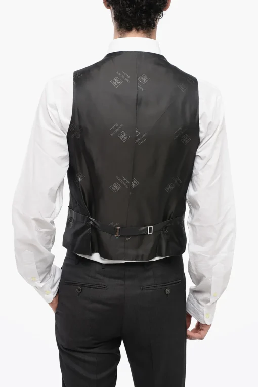 Clearance Abito Tre Pezzi Con Gilet CERIM.ACADEMY in Lana Vergine Uomo Completi