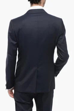 Abito Tre Pezzi con Gilet in Lana Vergine E Seta Revers a Lancia></noscript>Corneliani Fashion