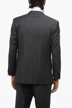Discount abito tre pezzi con gilet in lana vergine revers a lancia Uomo Completi