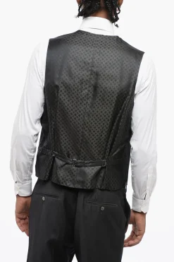 Discount abito tre pezzi con gilet in lana vergine revers a lancia Uomo Completi