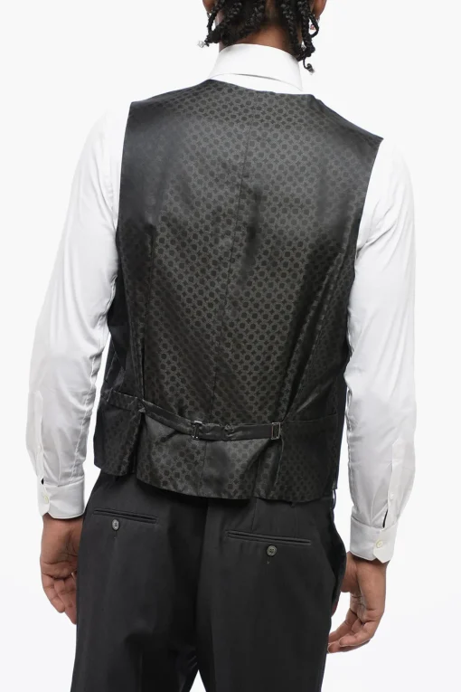 Discount abito tre pezzi con gilet in lana vergine revers a lancia Uomo Completi