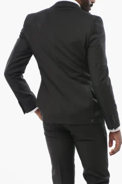 Abito Tre Pezzi con Rever a Lancia in Satin></noscript>Corneliani Hot