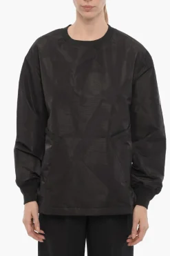 Online ADIDAS Felpa Girocollo Oversize Fit in Nylon Donna Felpe