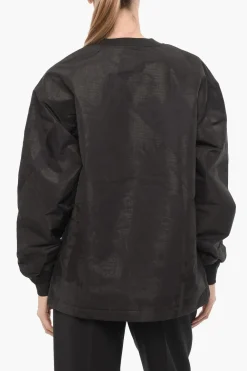 Online ADIDAS Felpa Girocollo Oversize Fit in Nylon Donna Felpe