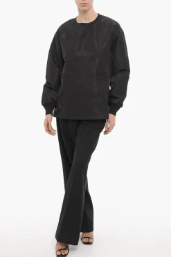 Online ADIDAS Felpa Girocollo Oversize Fit in Nylon Donna Felpe