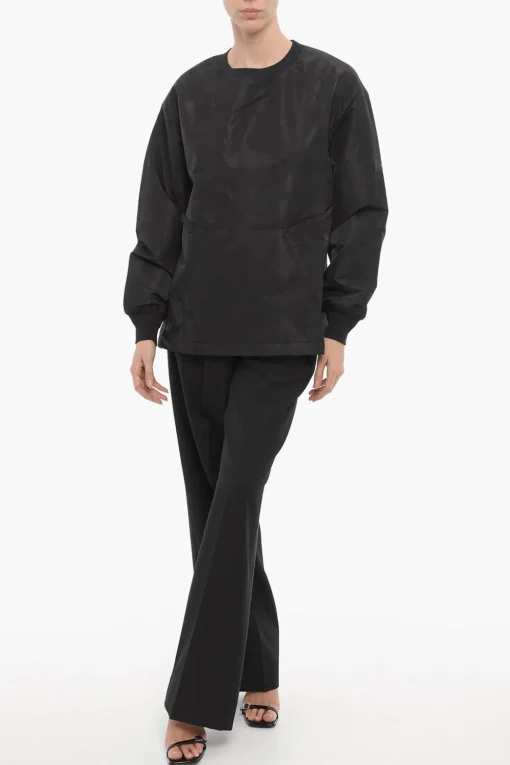 Online ADIDAS Felpa Girocollo Oversize Fit in Nylon Donna Felpe