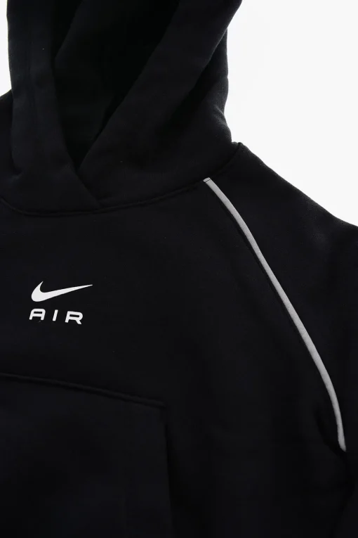 Discount AIR Felpa Crop con Cappuccio e Finiture Glitter Abbigliamento
