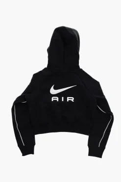 Discount AIR Felpa Crop con Cappuccio e Finiture Glitter Abbigliamento