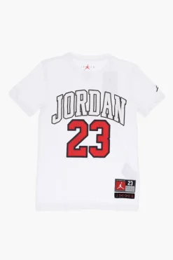AIR JORDAN 23 T-shirt Girocollo con Maxi Logo in Rilievo>Nike KIDS Outlet