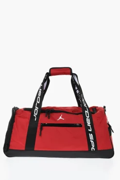 AIR JORDAN Borsone Sportivo Bicolore con Logo Ricamato>Nike New