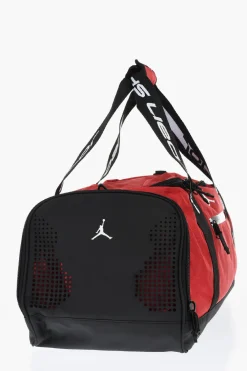 AIR JORDAN Borsone Sportivo Bicolore con Logo Ricamato>Nike New