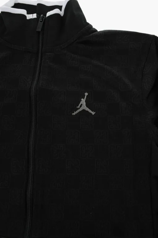 New AIR JORDAN Felpa Full Zip con Monogram All-Over Bambino Abbigliamento